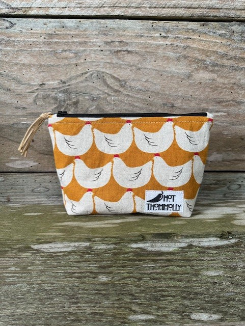 Basic Zipper Pouch - Chickens
